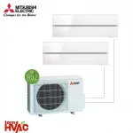 Aer conditionat Mitsubishi Electric Multisplit MXZ 2F42VF2xMSZ LN25VGW 2x9000 BTU R32 Alb