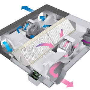 Mitsubishi Electric Lossnay recuperator de caldura 1 1