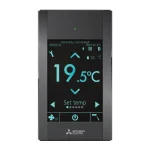 Mitsubishi Electric PAR CT01MAA Touch Remote Controller Pearl Black