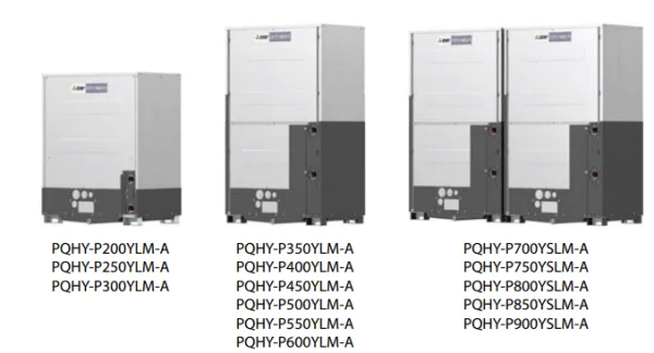 VRF Mitsubishi Electric Linia WY WR2 cu recuperare racite cu apa PQHRY P 1