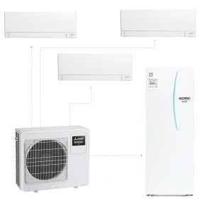 Mitsubishi Electric MXZ 4F72VF+2x MSZ AY25VGKP+ERST20D VM2D