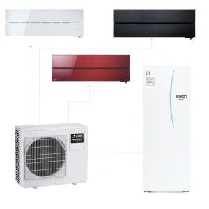 Mitsubishi Electric MXZ 4F72VF+MSZ LN25VGW+MSZ LN25VGB+MSZ LN25VGR+ERST20D VM2D