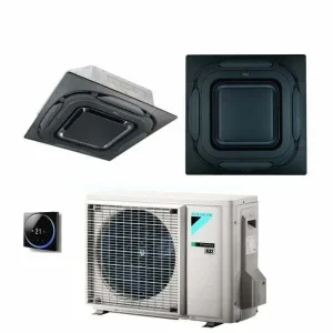 Daikin SkyAir Caseta cu jet circular FCAG60BRZAG60A panou negru camere server 1